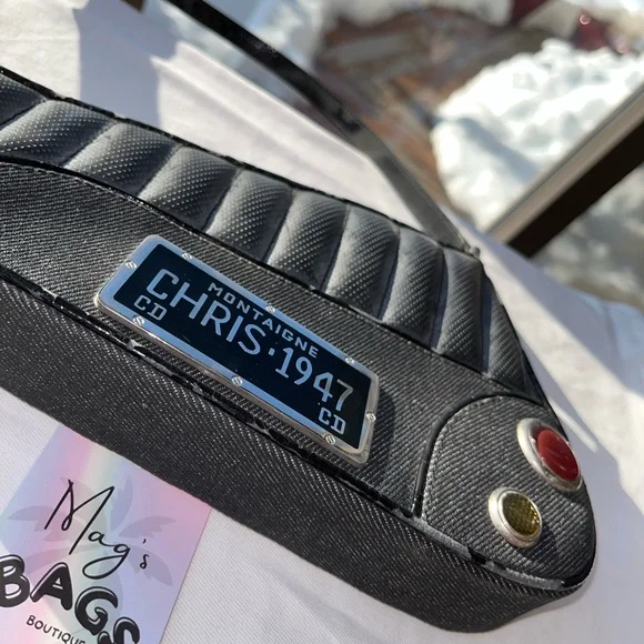 Dior: Cadillac Saddle 1947 Denim Shoulder Bag *RARE* - Picture 10 of 16